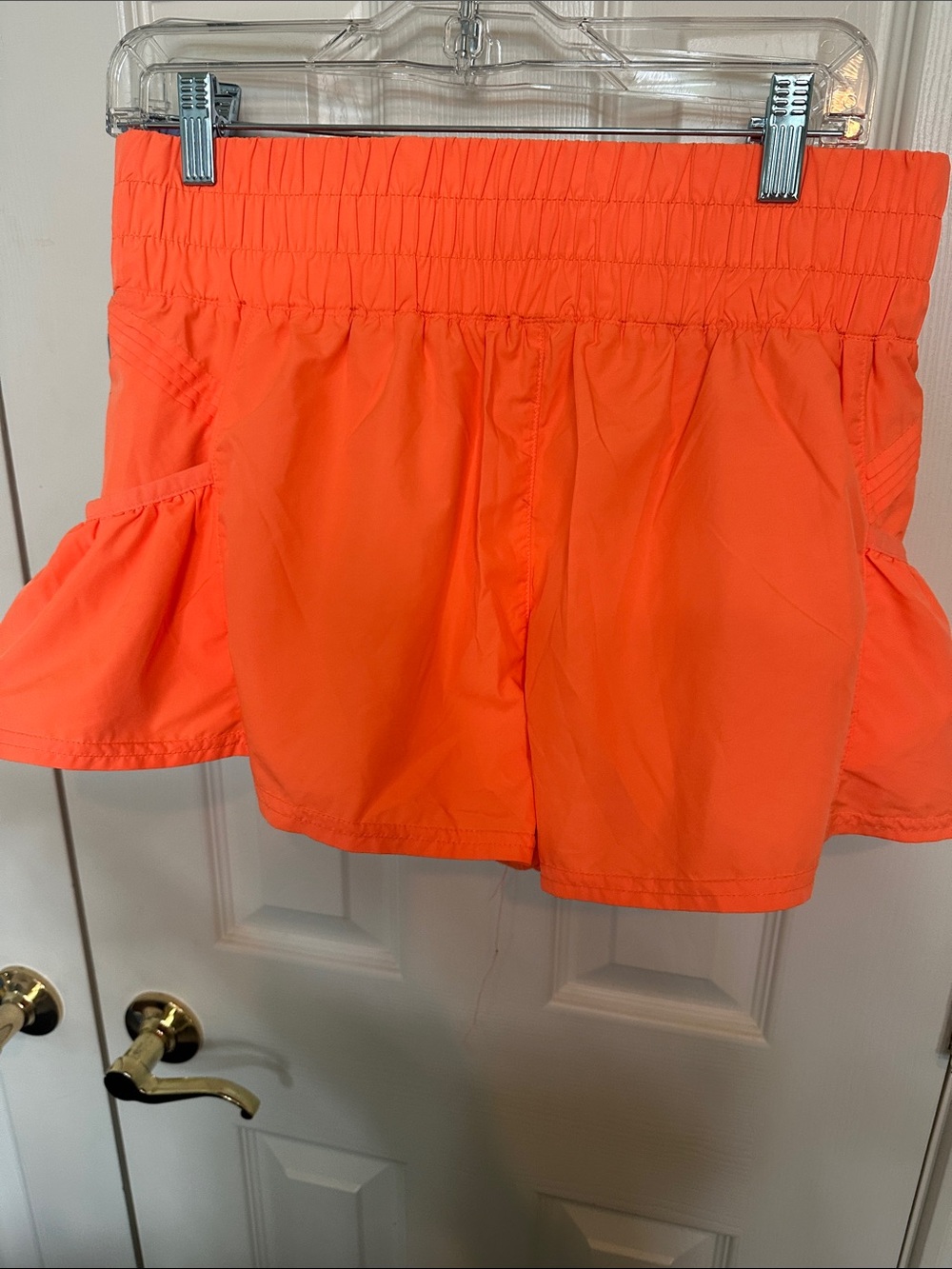 Women’s Neon Orange Athletic Shorts